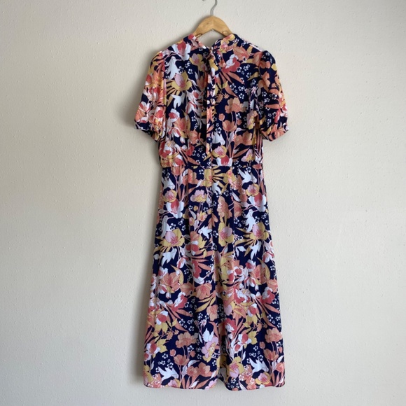 Julia Jordan Women's Mock Neck Balloon Sleeve Midi Dress - Picture 5 of 7